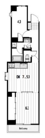 松戸竹ヶ花パークハウスの物件間取画像